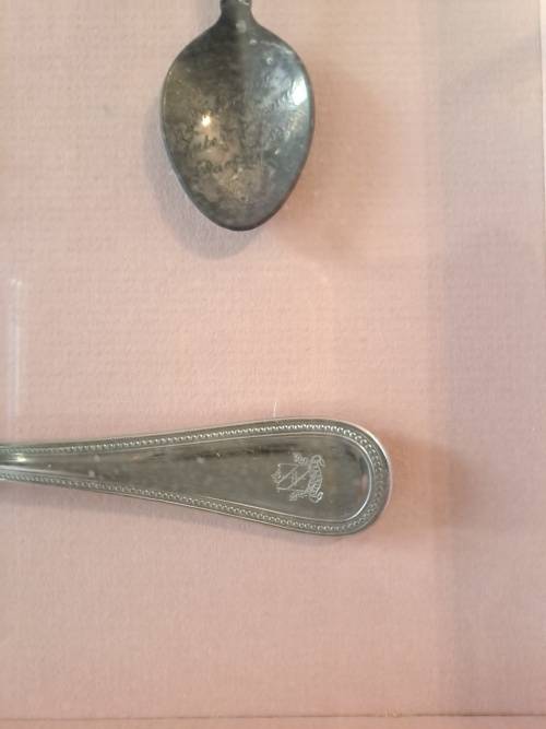 Silver Keyring & 2 Silver Spoons Arlington International Racecourse Sept.2 1990 Million X -Framed