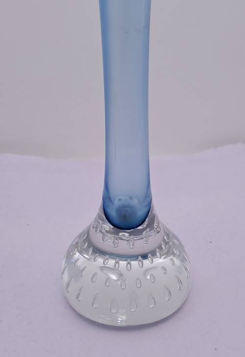 Beautiful Vintage blue Murano Vase 21cm x 7,3cm