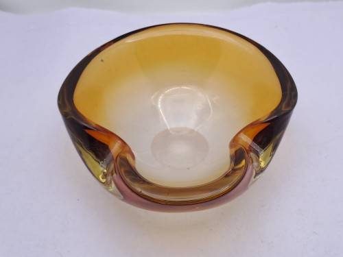 Murano Glass Bowl -Ashtray 5cm x13cm x 13cm.