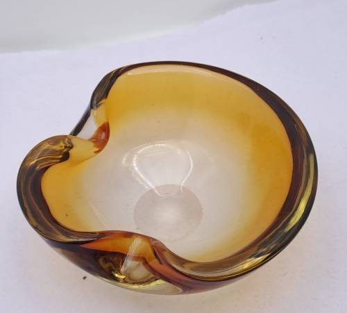 Murano Glass Bowl -Ashtray 5cm x13cm x 13cm.