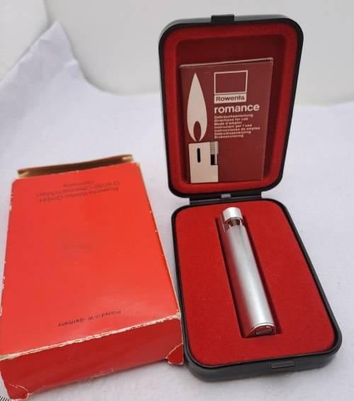 Vintage Rowenta Romance Lighter still in Case -seems to be unused -need Gas