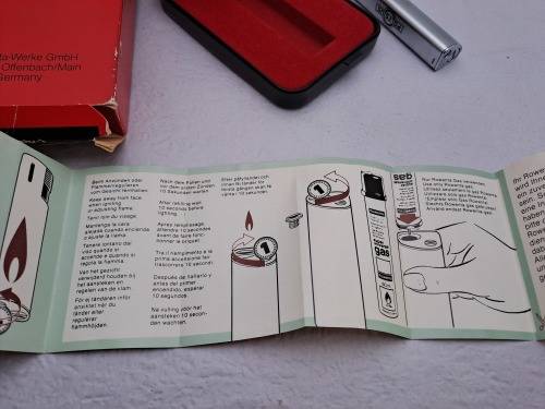 Vintage Rowenta Romance Lighter still in Case -seems to be unused -need Gas