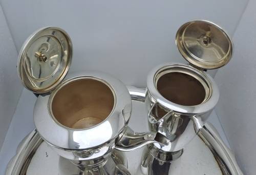5 Pc Antique / Vintage Mappin & Web Silver Plate Tea and Coffee Set. W27559 -Sheffield England.