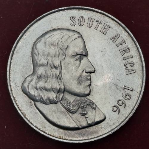 1966 South Africa Silver  1 Rand English legend - South AFRICA