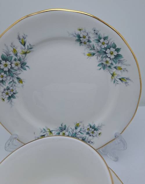 Vintage Queen Anne Bone China Side Plate Pattern 8654. (3 Available)