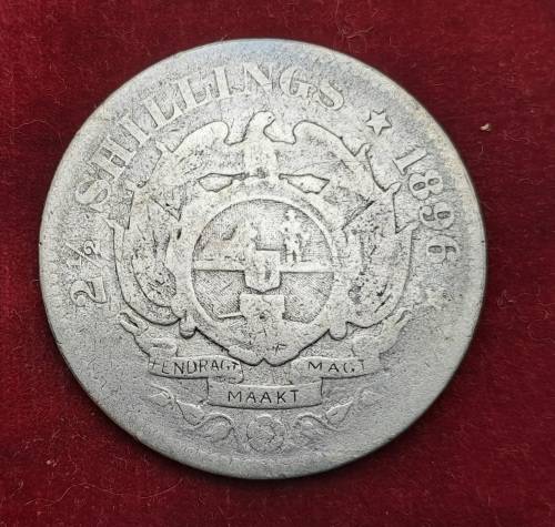 1896  SILVER  2½ Shillings Zuid Afrikaansche Republiek