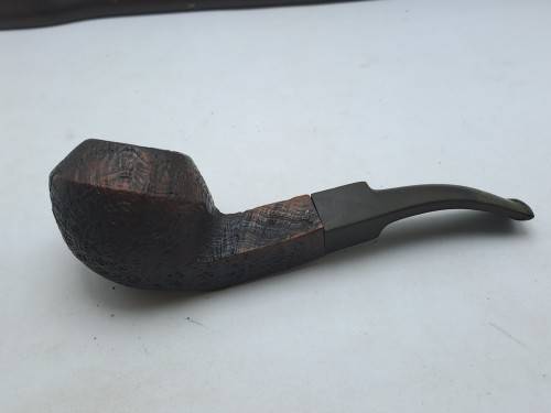 5 Used Vintage smoking Pipes with wooden stand-1 Antique Petersons System Pipe with sterling silver