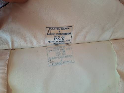 Vintage Masonic  - Leather Apron --Needs cleaning 39cm x34cm (Free Mason)