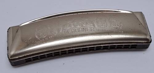 Vintage M.Hohner Harmonika UNSERE LIEBLINGE in Original Box.32 Holes