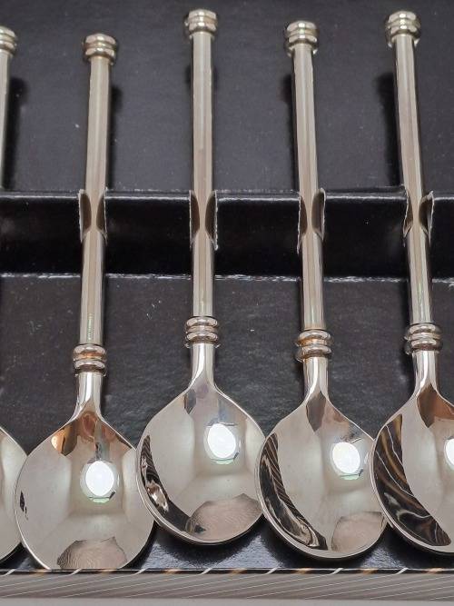 6 Vintage Coffee Spoons still in Box -Unused