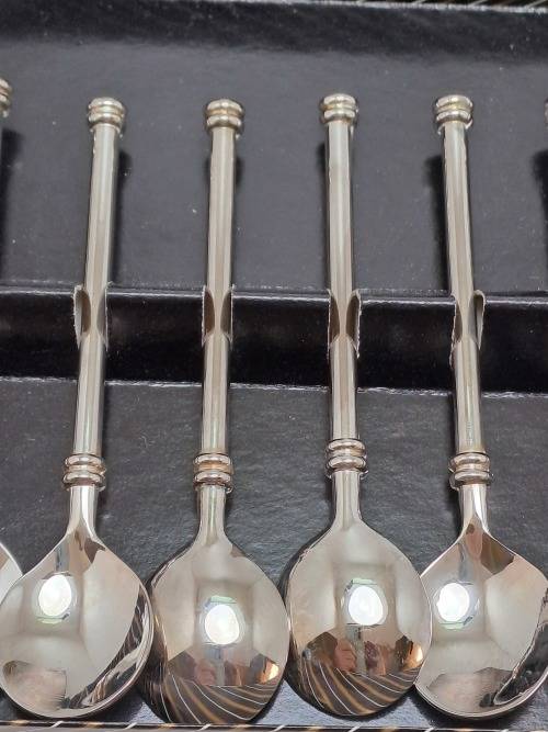 6 Vintage Coffee Spoons still in Box -Unused