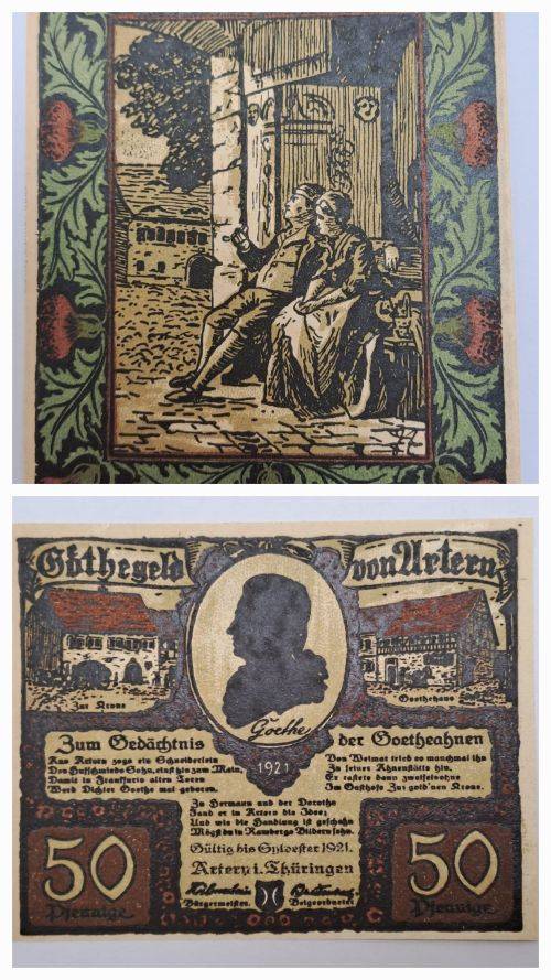 Germany -Artern 50 Pfennig Notgeld 30-9-1921-  UNC  Condition (Emergency Money)