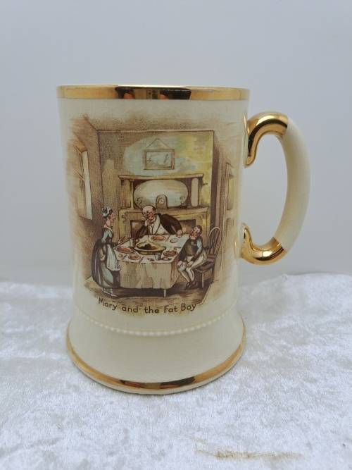 Vintage Arthur Wood Porcelain Tankard No 3752 Mary and the Fat Boy.