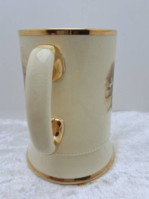 Vintage Arthur Wood Porcelain Tankard No 3752 Mary and the Fat Boy.