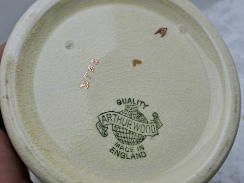 Vintage Arthur Wood Porcelain Tankard No 3752 Mary and the Fat Boy.