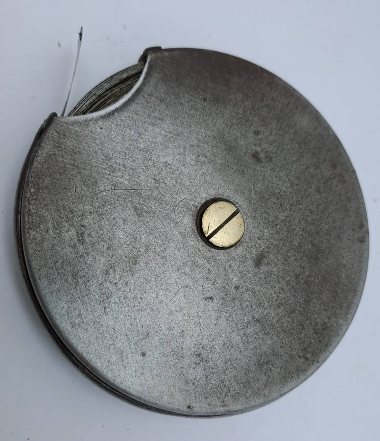 Vintage John Rabone & Sons Metal 50ft measuring tape No 4351 (BROKEN) Made in England