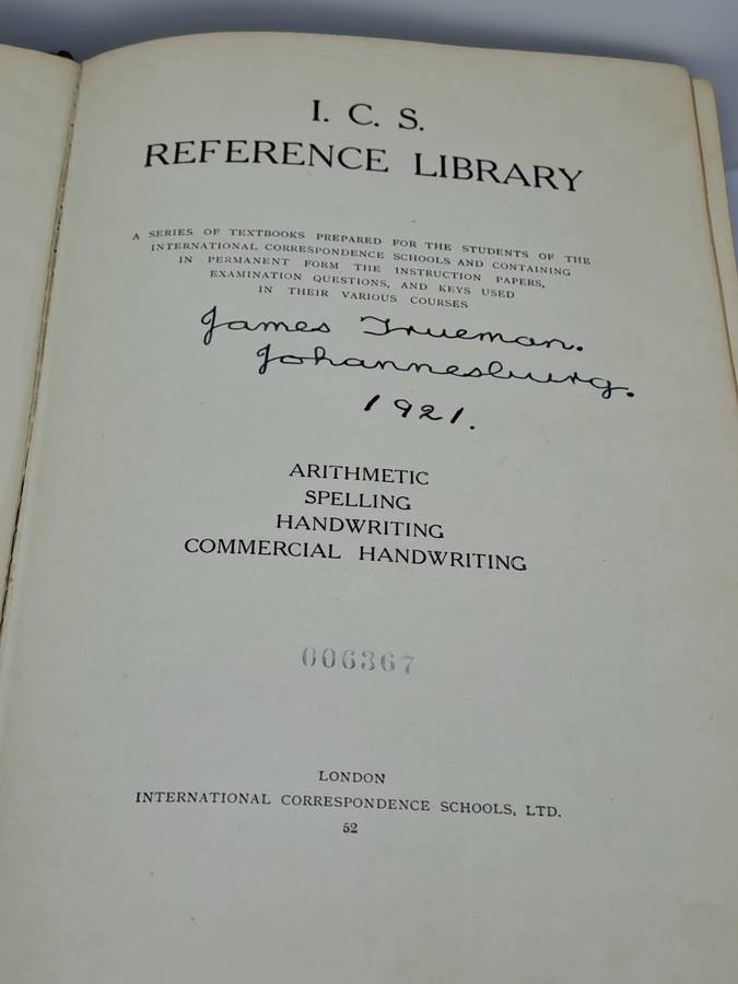 ANTIQUE BOOK 1914: I.C.S Reference Library 52