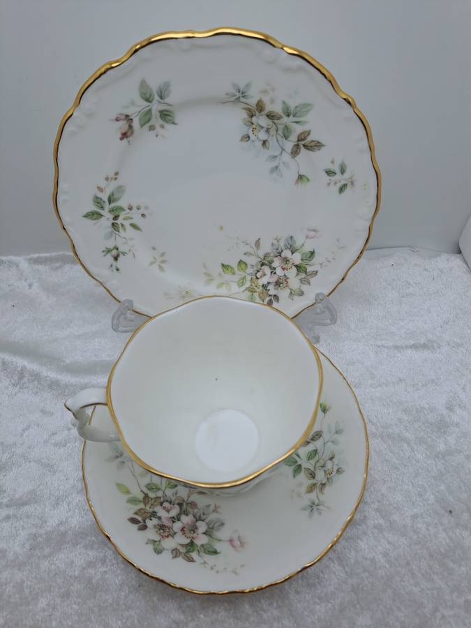 Vintage 1982 Royal Albert `Haworth` Bone China Tea Trio (6 Available)