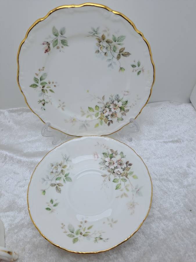 Vintage 1982 Royal Albert `Haworth` Bone China Tea Trio (6 Available)