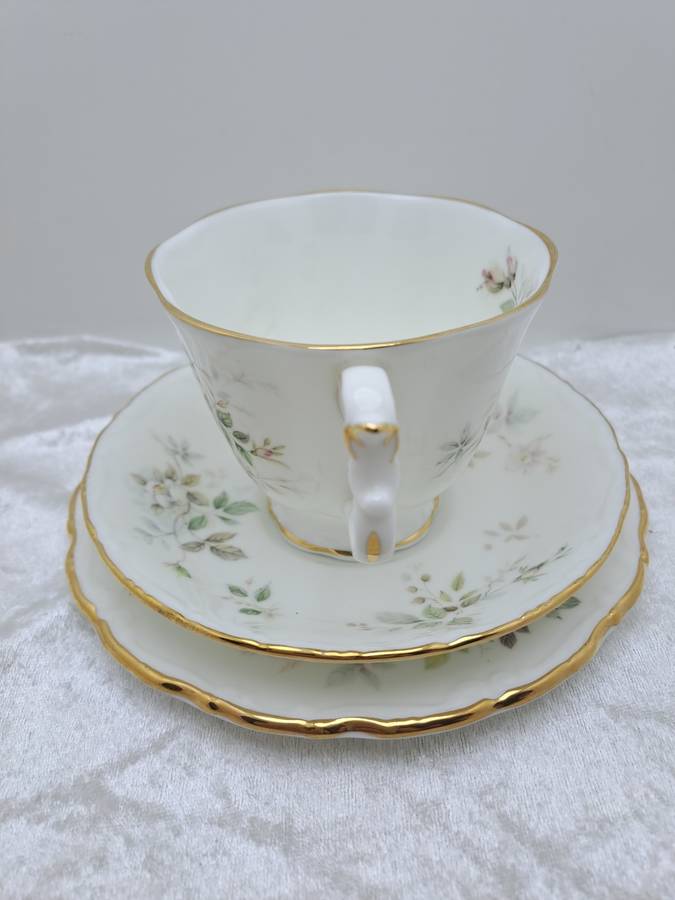 Vintage 1982 Royal Albert `Haworth` Bone China Tea Trio (6 Available)