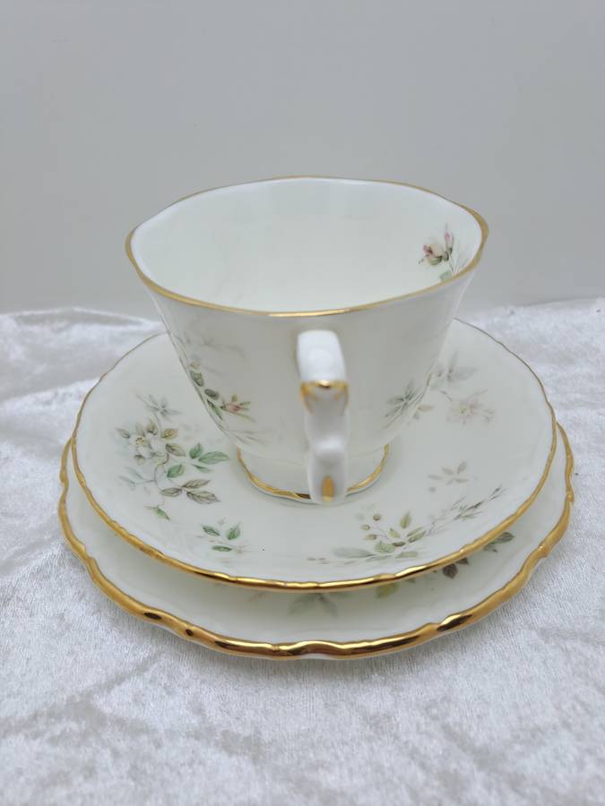 Vintage 1982 Royal Albert `Haworth` Bone China Tea Trio (6 Available)