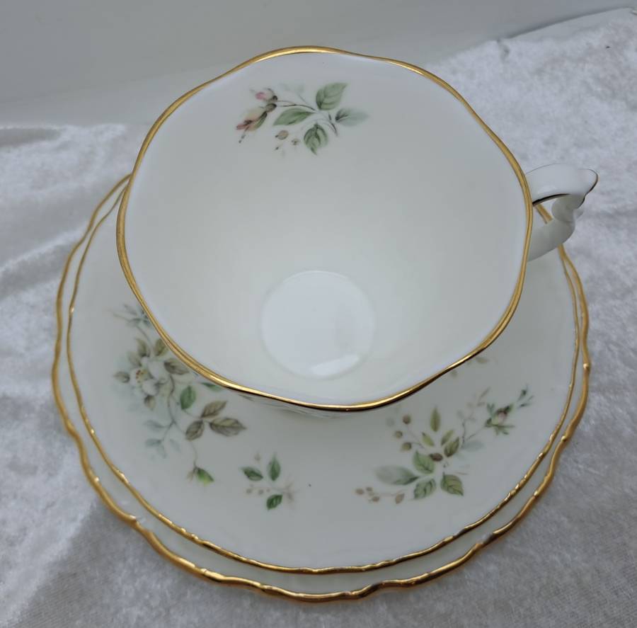 Vintage 1982 Royal Albert `Haworth` Bone China Tea Trio (6 Available)