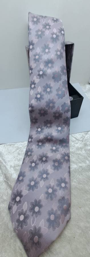 Unused - LANCETTI Italian Designer Tie, Design Hanky & Cufflinks Gift Set -Boxed