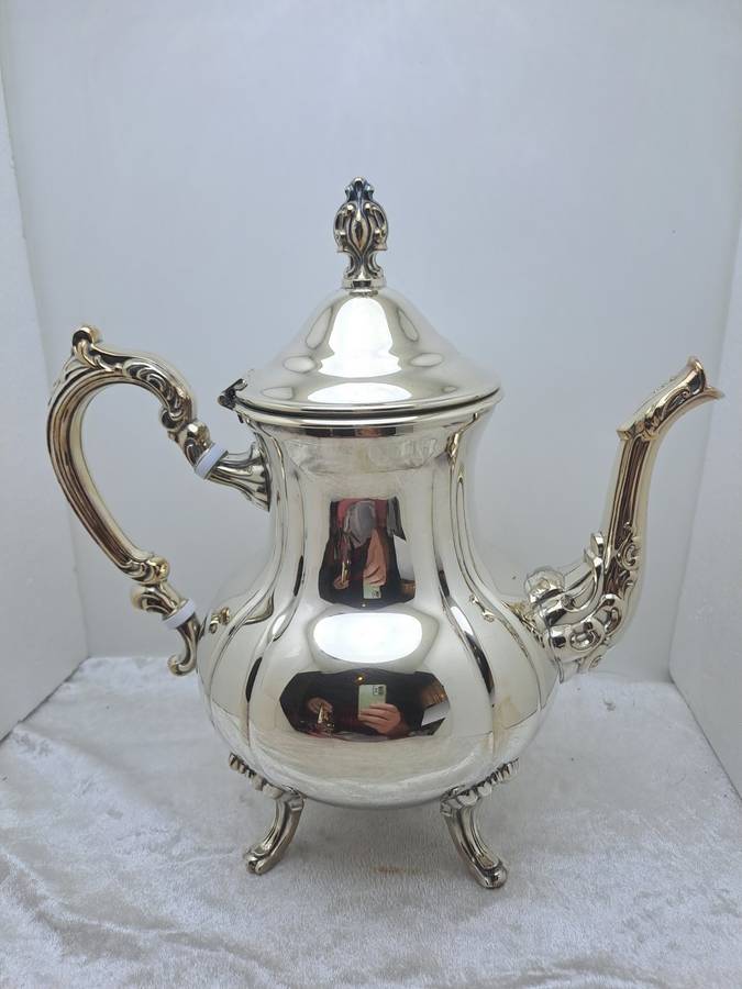 Very Large 8pc Antique/Vintage Silver Plated on Copper Tea and Coffee set