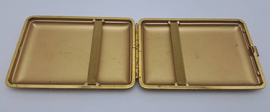 Vintage Leather covered Cigarette Case-Heidelberg Germany