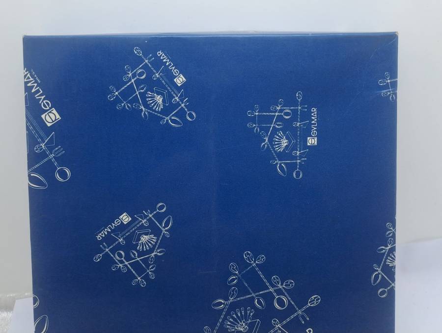 Set of 7 Vintage BARASCH SYLMAR Spoons.  Silver Plated Polished Gemstone Handle-Brazil