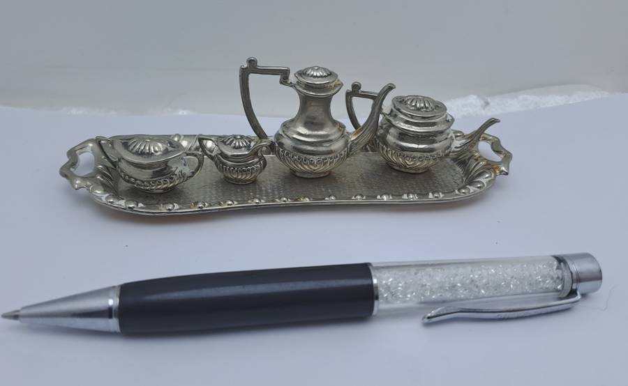 Vintage Miniature Teaset Silver Plated