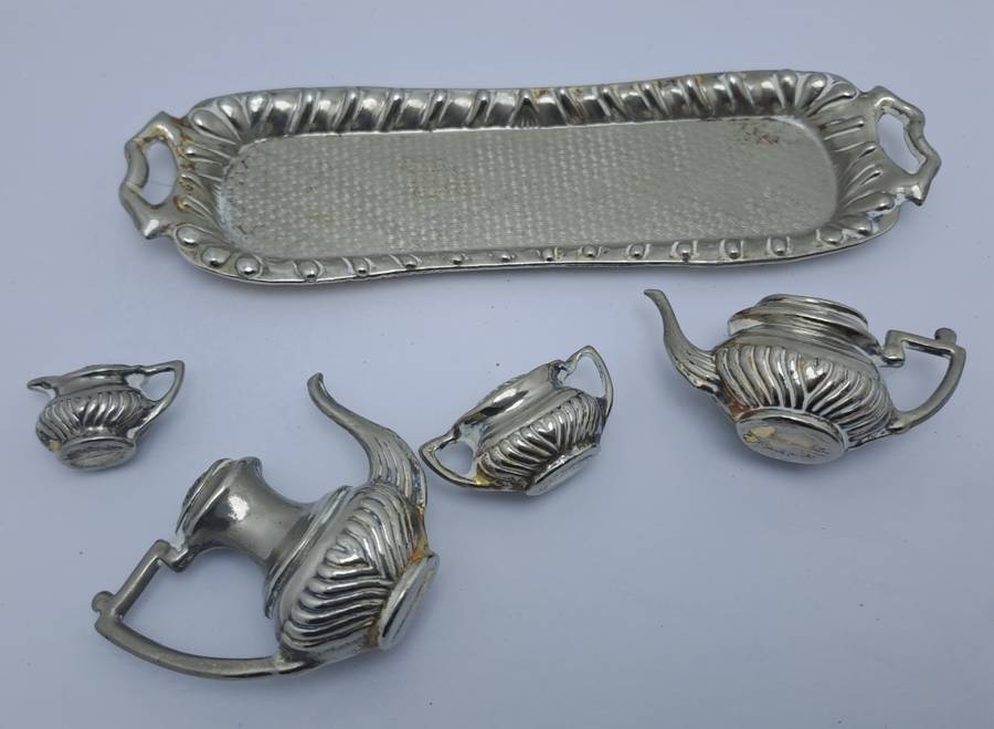 Vintage Miniature Teaset Silver Plated