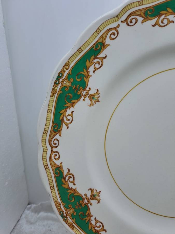 Vintage Grindley Cream Petal Pauletye Pattern Dinner Plate  -Made in England