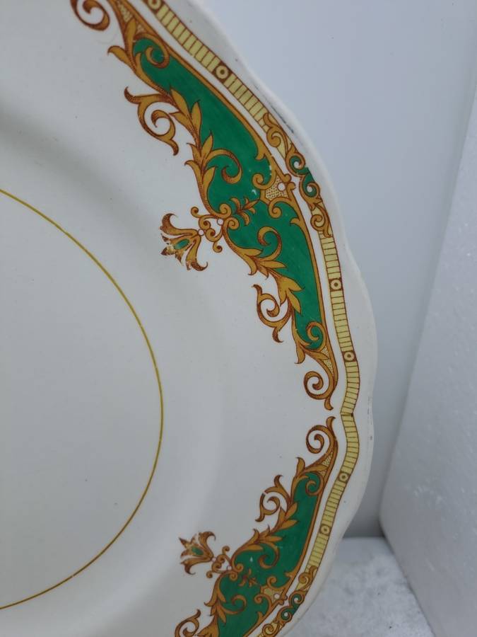 Vintage Grindley Cream Petal Pauletye Pattern Dinner Plate  -Made in England