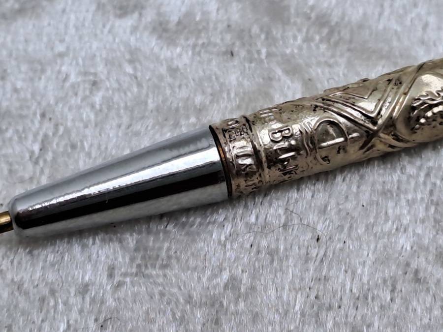 Vintage Merkur Sterling Silver Judaica Pen Made in Israel - Ink is dry.