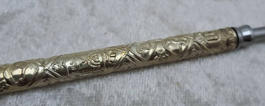 Vintage Merkur Sterling Silver Judaica Pen Made in Israel - Ink is dry.