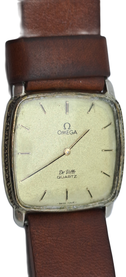 Vintage Omega de Ville Quartz watch -NOT WORKING- Non Omega Leather strap