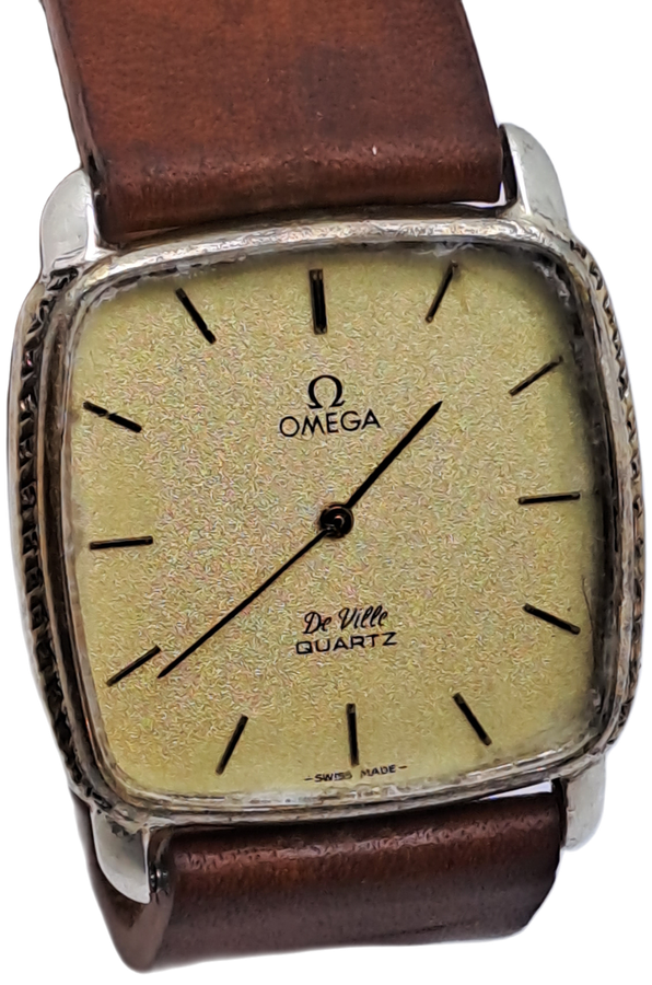 Vintage Omega de Ville Quartz watch -NOT WORKING- Non Omega Leather strap
