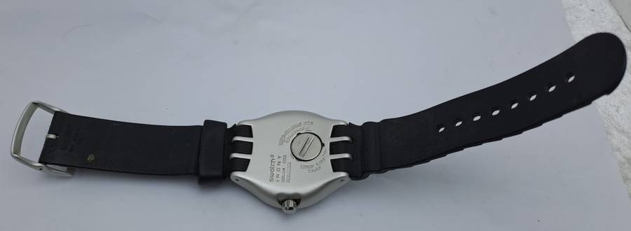 Pre-owned Vintage Swatch Irony AG 1999 Scuba Eco Aluminum Swiss Men`s Watch -Working