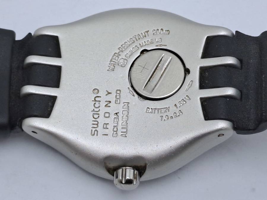 Pre-owned Vintage Swatch Irony AG 1999 Scuba Eco Aluminum Swiss Men`s Watch -Working