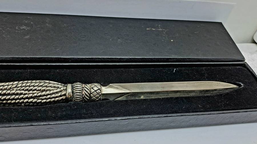 Solid Metal Letter Opener - Boxed-22cm