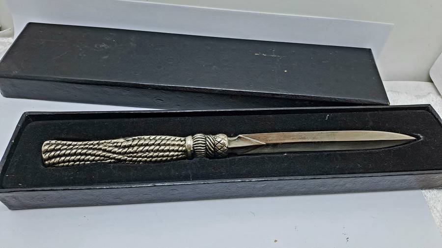 Solid Metal Letter Opener - Boxed-22cm
