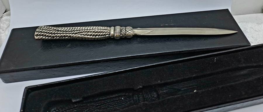 Solid Metal Letter Opener - Boxed-22cm
