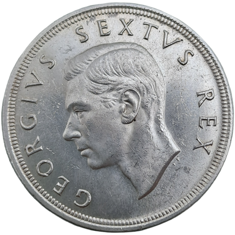1948 South Africa Silver 5 Shillings -George VI 5 Shillings