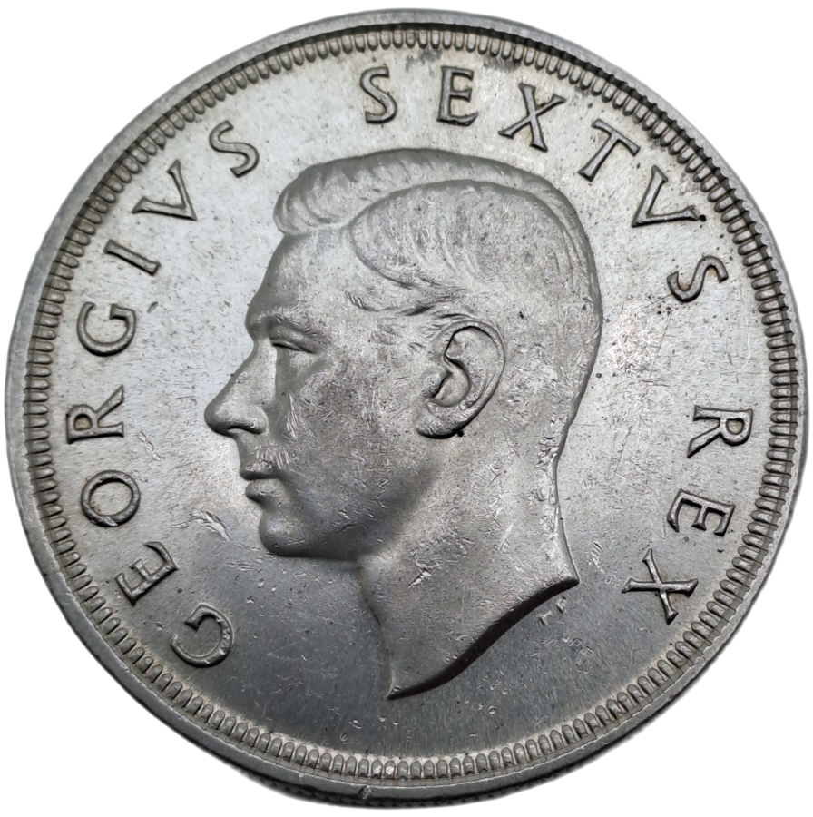 1948 South Africa Silver 5 Shillings -George VI 5 Shillings