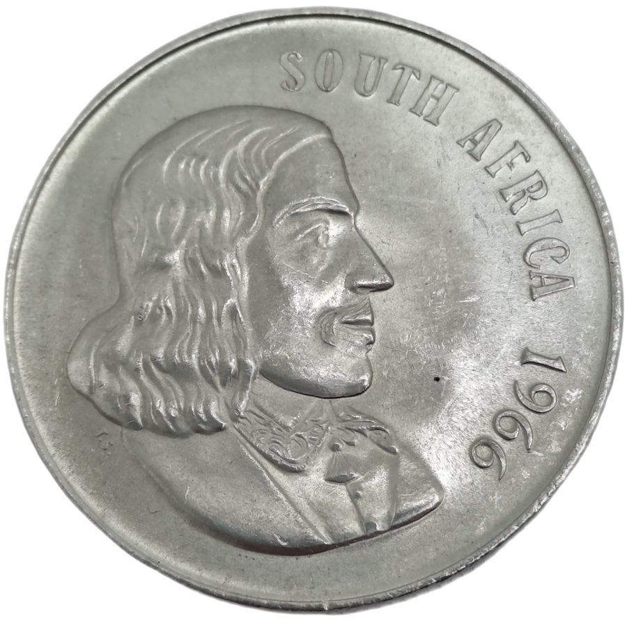 1966 South Africa Silver  1 Rand English legend - South AFRICA