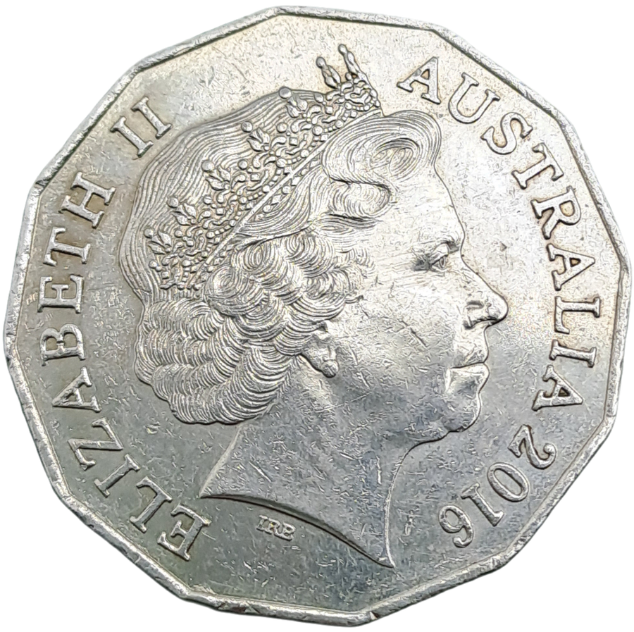 2015 Australia 50 Cents - Elizabeth II 4th Portrait
