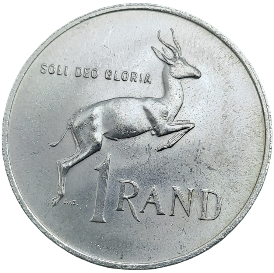 1967 South Africa  SILVER 1 Rand Dr. H.F Verwoerd, English Legend