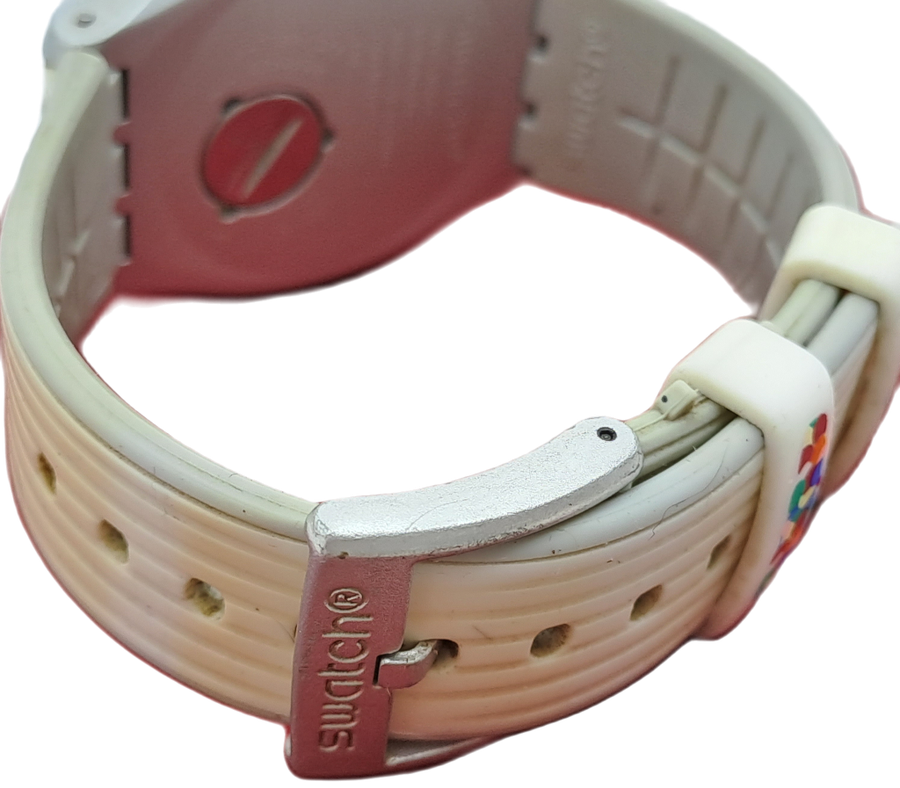 Pre-Owned Swiss Made Swatch Watch 446 -NOT WORKING- Silicon read More