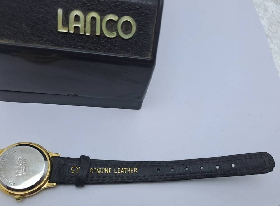 Pre-owned Ladies lanco L165-1277 Quartz Watch -Working -Boxed